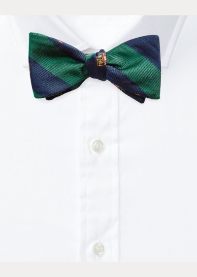 Corbatas Polo Ralph Lauren Hombre Azul Marino / Verdes - Silk Club Bow - FBJCD5913